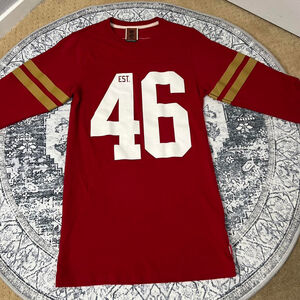 Y2k 2012 Nike NFL Red & White # 46 San Francisco 49ers Three Quarter Sleeve